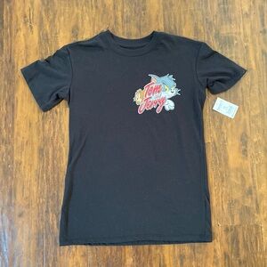 NWT Tom & Jerry Charter Tee Front & Back Graphics Size XXS